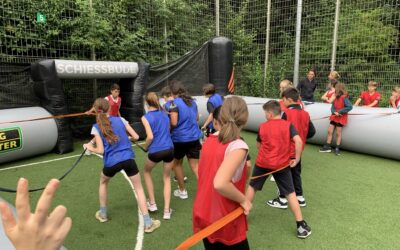 Sporttag am Scheffold: Schießbude, Kängeruhsprung und Co